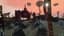 Industrial fortress in a dead wasteland biome under a pink sunset sky in Everwind